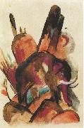 Franz Marc Elephant (mk34) oil painting